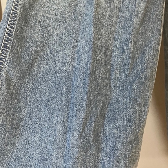 Lauren Ralph Denim Jean 12 Blue Wide Leg High Waisted Old Money Classic Preppy - Picture 6 of 13